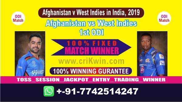 1st ODI Today Match Prediction AFGH vs WI Match Who Will Win 100%