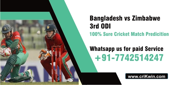 100% Sure Today Match Prediction Zim vs Ban 3rd International Win Tips