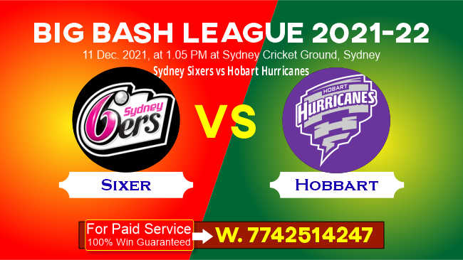 HBH vs SYS BBL T20 8th Match 100% Sure Today Match Prediction Win