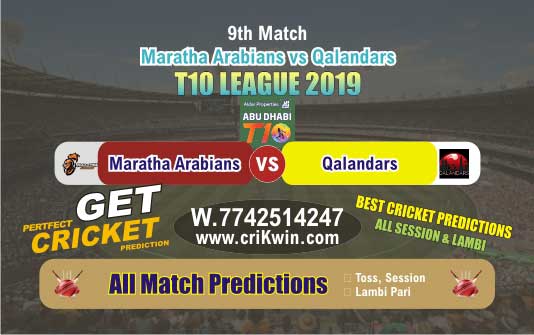T10 2019 Today Match Prediction MAR vs QAL 9th Match Who Will Win