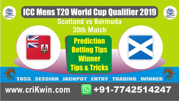 WC T20 Qualifier 100% Sure Today Match Prediction winning chance of BER vs SCO 30th Cricket True Astrology Winner Toss Tips Who will win today