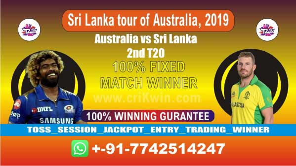 2nd T20 100% Sure Today Match Prediction winning chance of AUS vs SL Cricket True Astrology Winner Toss Tips Who will win today