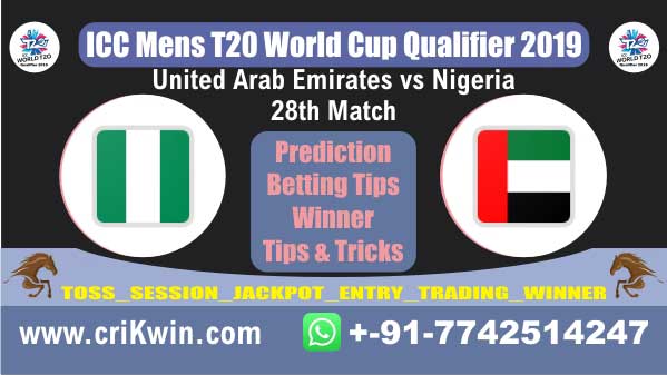 WC T20 Qualifier 100% Sure Today Match Prediction winning chance of NIG vs UAE 28th Cricket True Astrology Winner Toss Tips Who will win today