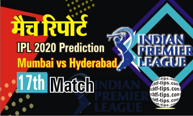100% Sure Today Match Prediction SRH vs MI IPL T20 Win Tips