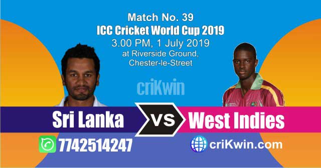 WI vs SL 39th Match World Cup 2019 Winner Astrology Predict