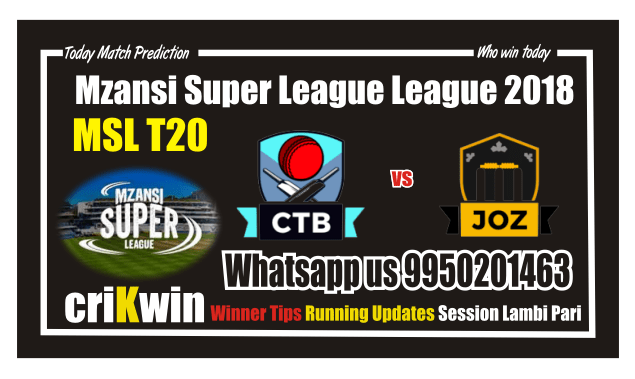 Who Win Today Jozi Stars vs Cape Town Blitz MSL 2018 9th Match