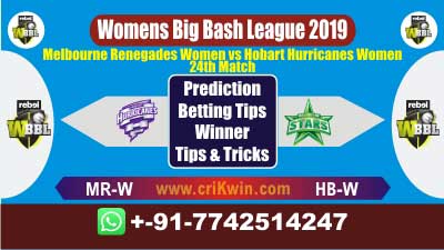 WBBL 2019 Today Match Prediction MR-W vs HB-W 24th Match Who Win
