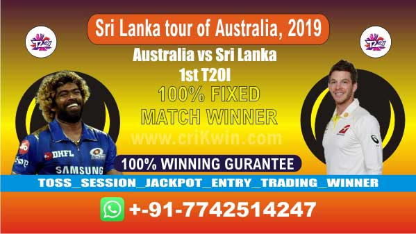 1st T20 100% Sure Today Match Prediction winning chance of SL vs AUS Cricket True Astrology Winner Toss Tips Who will win today Jackpot