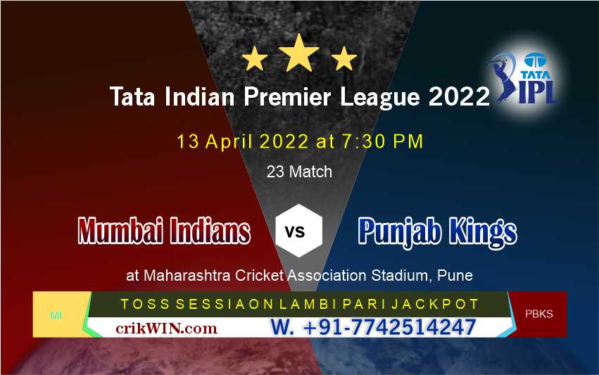 Mumbai vs Punjab 23rd Match Prediction Today - IPL2022