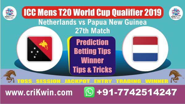 WC T20 Qualifier 100% Sure Today Match Prediction winning chance of PNG vs NED 27th Cricket True Astrology Winner Toss Tips Who will win today