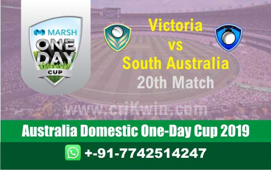 Marsh One Day Cup Match Prediction SAU vs VCT 20th Who Will Win