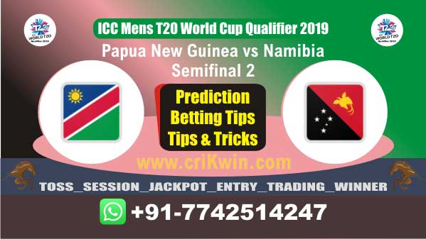 WC T20 Qualifier Today Match Prediction NAM vs PNG Semifinal Match
