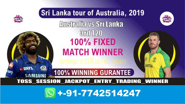 Today Match Prediction 3rd T20 SL vs Aus Match Who Will Win 100 Sure