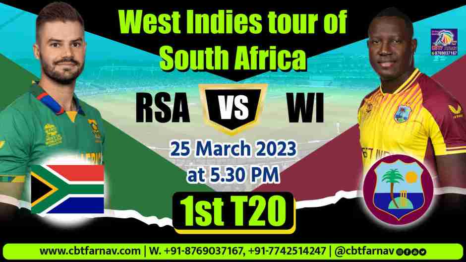 Predict the winner of the SA vs WI T20 match with our expert cricket match tipper. Get the best winning team prediction and tips at Today Match Preview.