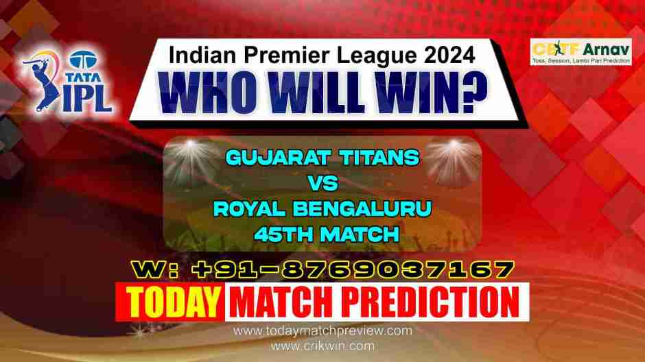 RCB vs GT IPL T20 Match Prediction