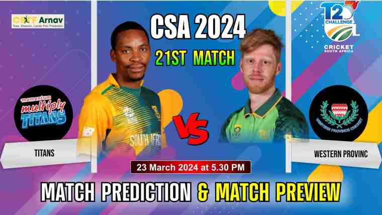 Cricket players in action during Titans vs Western Provinc match