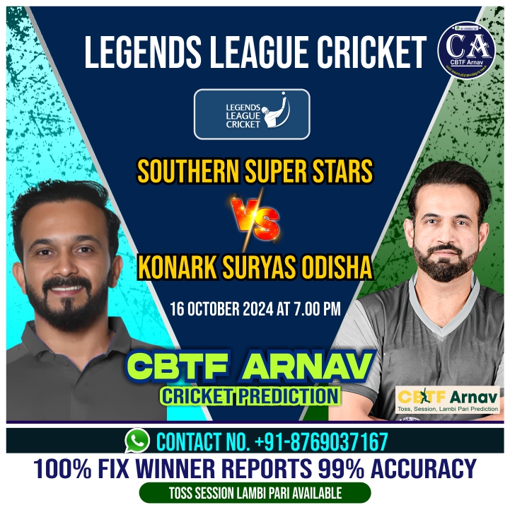 Konark Suryas Odisha vs Southern Super Stars LLC T20 Final Match 2024 Today Match Prediction