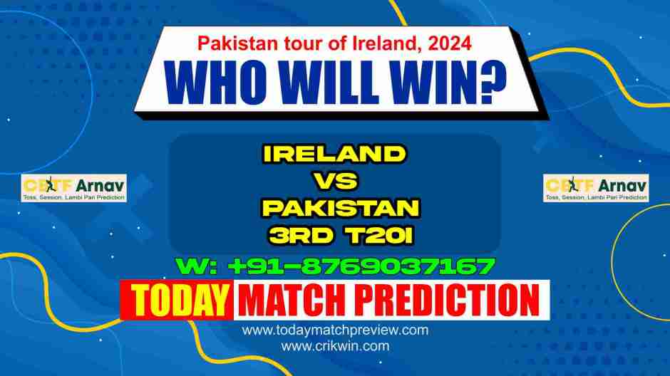 PAK vs IRE Match No. 3rd Prediction