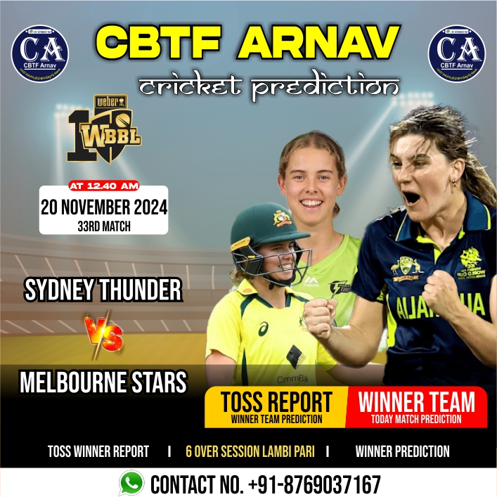 Melbourne Stars vs Sydney Thunder WBBLT20 33rd match prediction