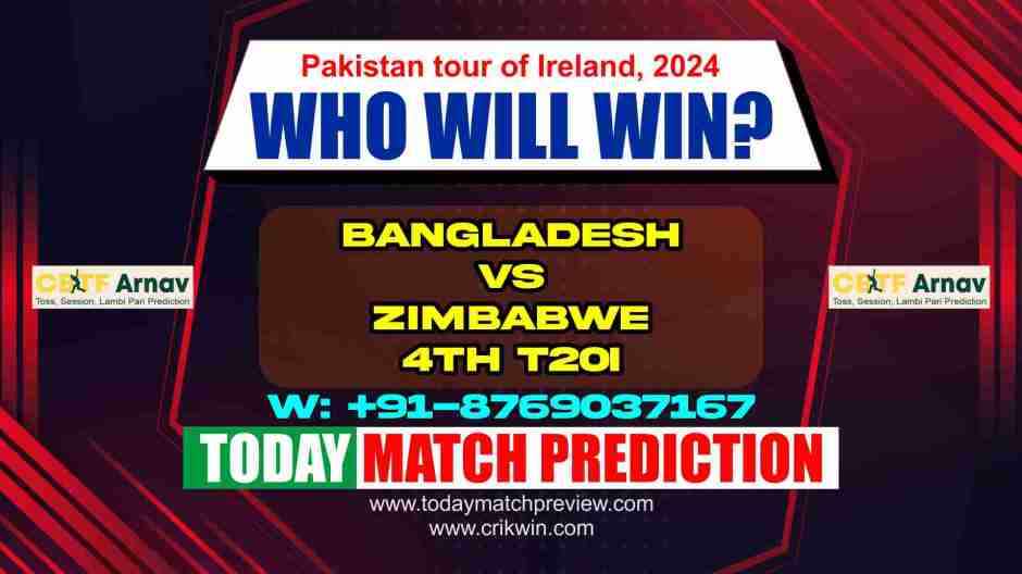 Ban vs Zim 4th T20 Match Match Prediction Today