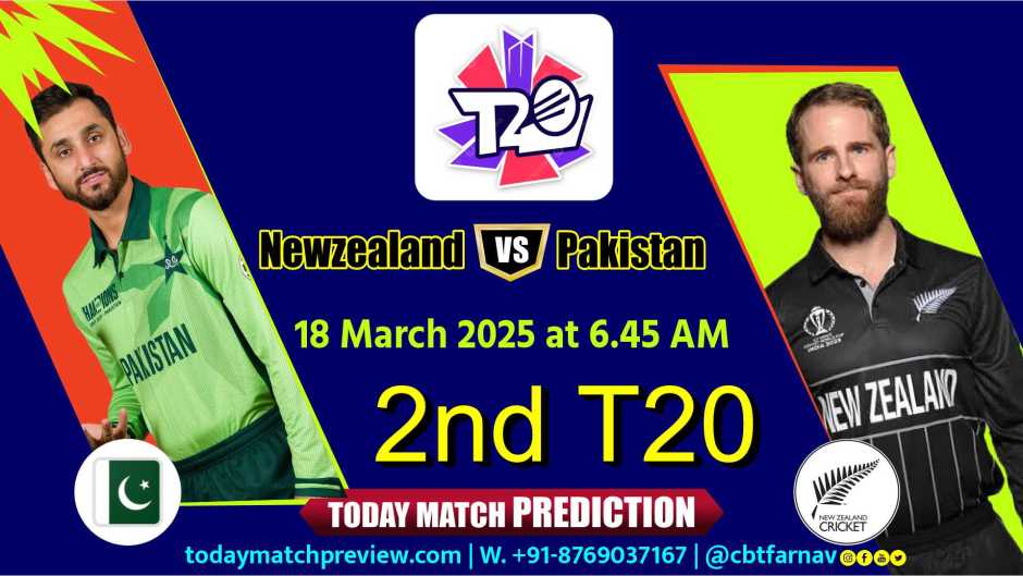 Pakistan vs Newzealand 2nd T20 Today Match Prediction