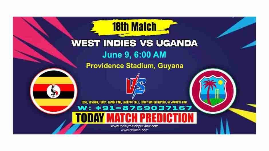 UGA vs WI T20 World Cup 18 Match Prediction