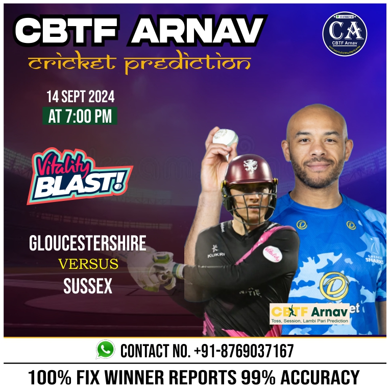 Sussex vs Gloucestershire, Vitality Blast Semi Final 2 Match Prediction