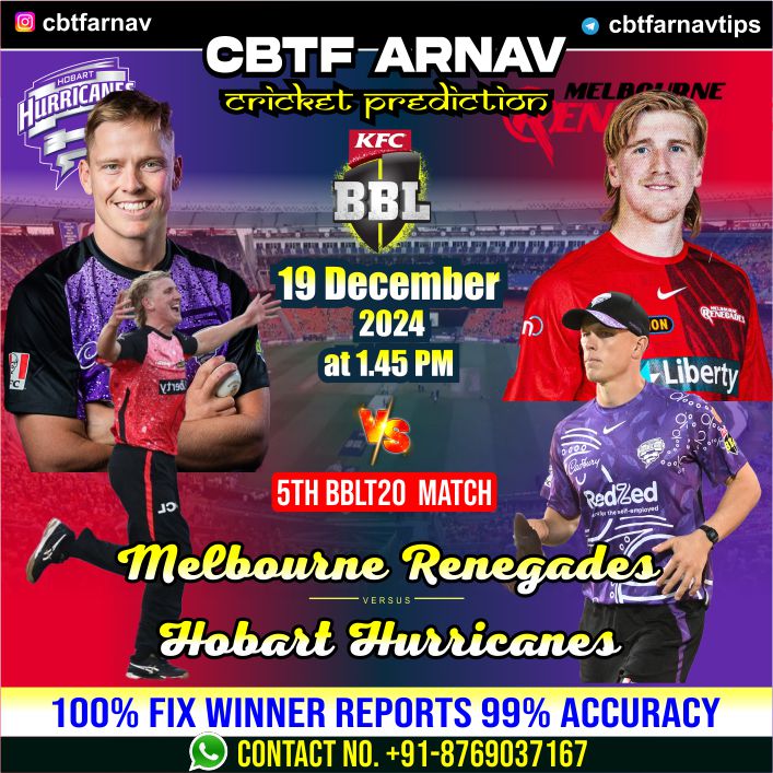 Hobart Hurricanes vs Melbourne Renegades, 5th BBL T20 Match