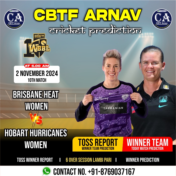 Hobart Hurricanes Women vs Brisbane Heat Women WBBL T20 10th Match Prediction