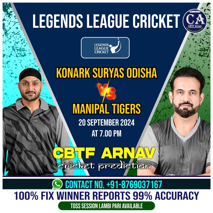 Manipal Tigers vs Konark Suryas Odisha 1st LLC T20 Match Prediction and Toss Insights