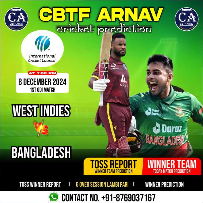 Bangladesh vs West Indies 1st ODI Match Prediction 2024