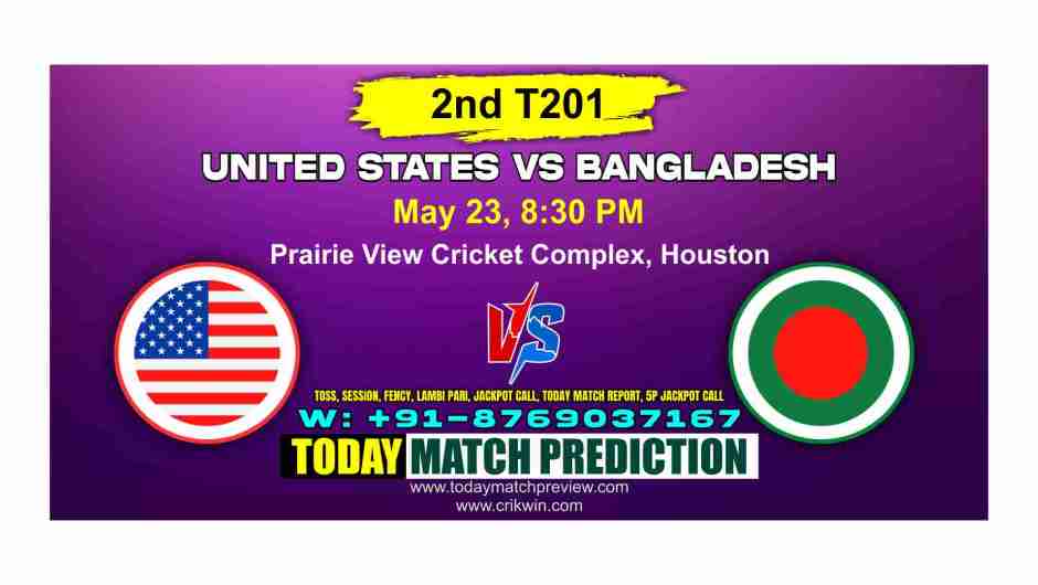 BAN vs USA Match No. 2nd Today Match Prediction