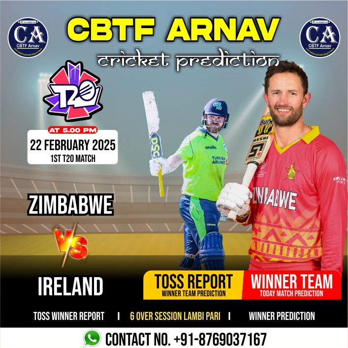 Ireland vs Zimbabwe 1st T20 Match, Today Match Prediction 2025