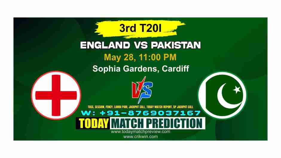 Pak vs Eng 3rd Match Prediction