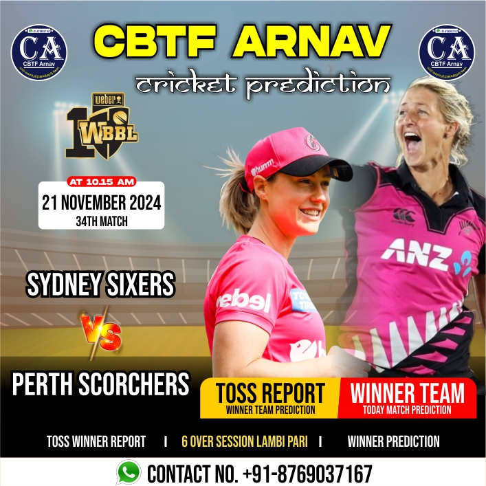 Perth Scorchers vs Sydney Sixers WBBLT20 34th Match Prediction