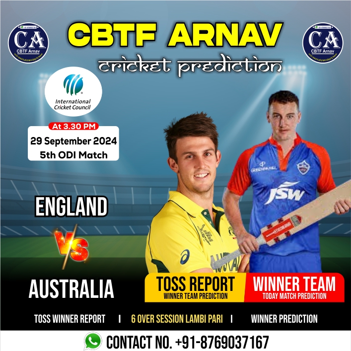 Australia vs England 5th ODI Match Today Match Prediction