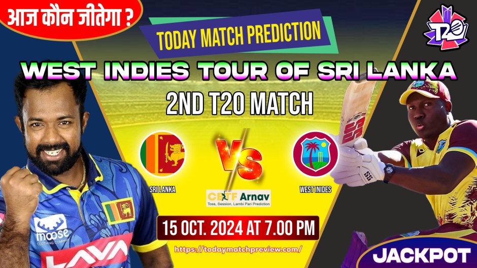 West Indies vs Sri Lanka 2nd T20 Match Today Match Prediction