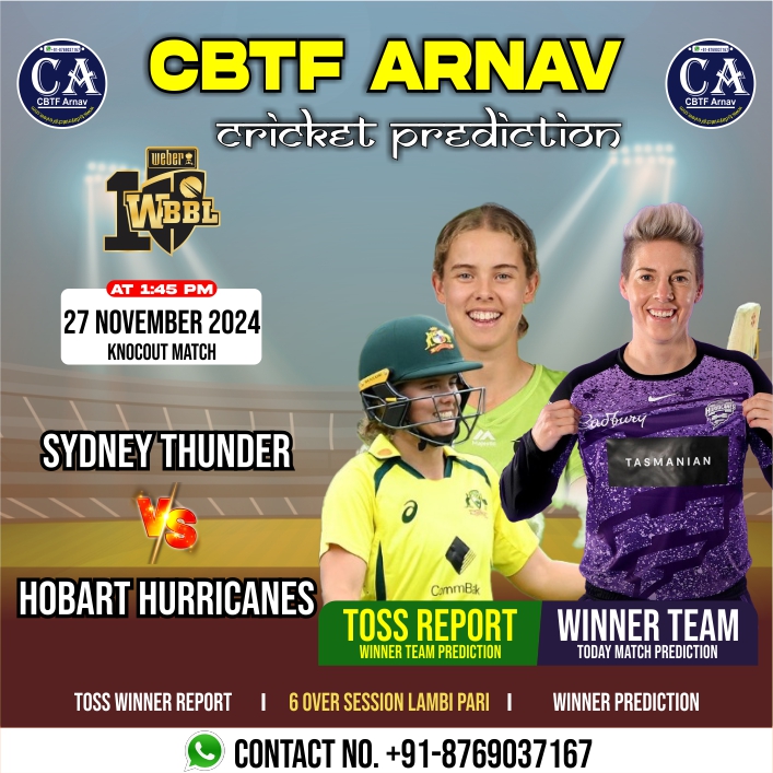 Hobart Hurricanes vs Sydney Thunder WBBLT20 Knockout Match Prediction