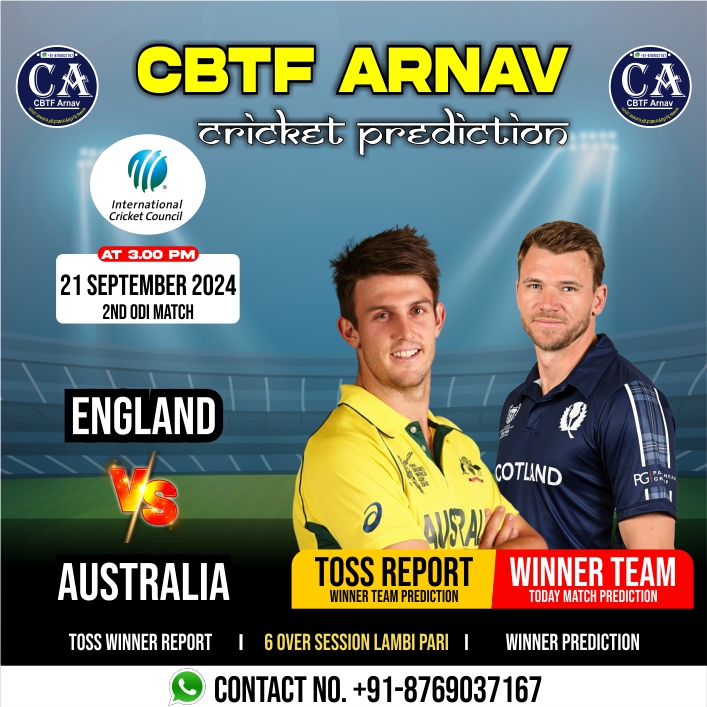 Australia vs England 2nd ODI Match Today Prediction