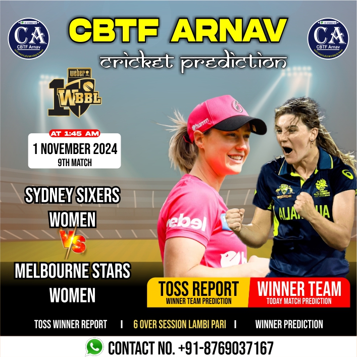 Melbourne Stars Women vs Sydney Sixers Women, WBBL T20 9th Match Prediction