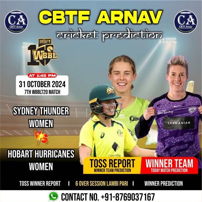 Hobart Hurricanes Women vs Sydney Thunder Women in WBBL 2024 match