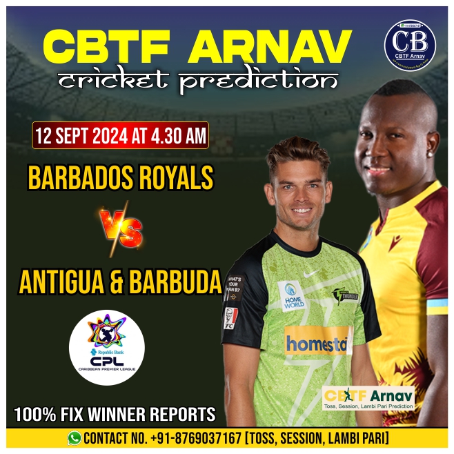Antigua & Barbuda Falcons vs Barbados Royals CPL T20 13th Match Prediction