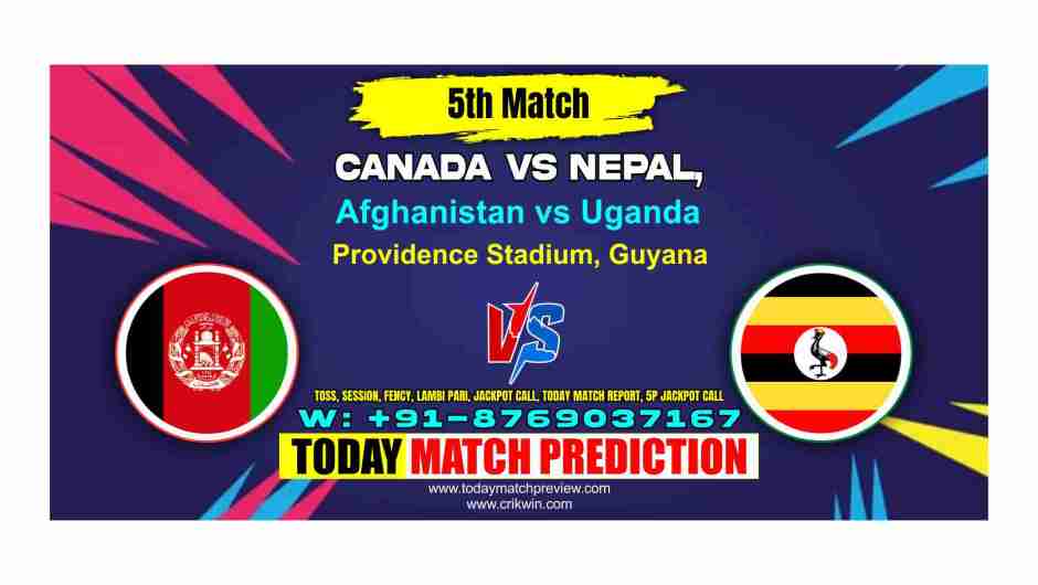 UGA vs AFG T20 World Cup 5th Match Prediction