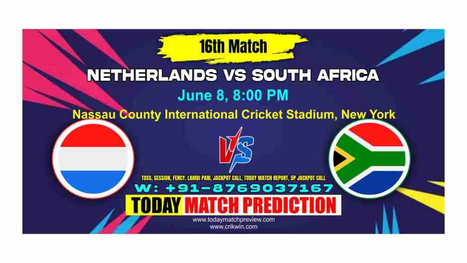 NED vs SA T20 World Cup 16 Match Prediction