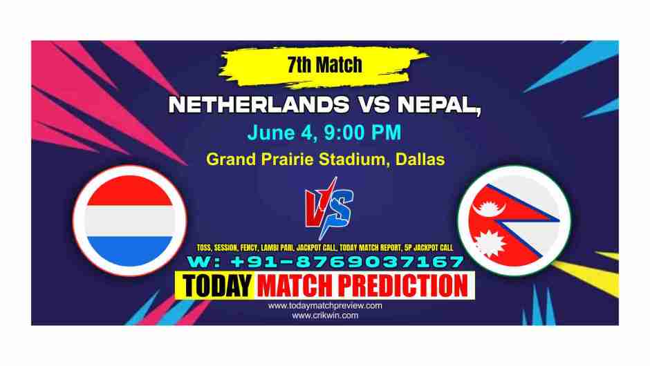 NEP vs NED T20 World Cup 7th Match Today Match Prediction