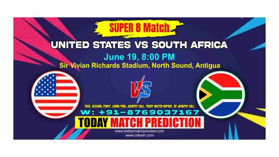 South Africa vs United States T20 World Cup Super 8 Match Prediction