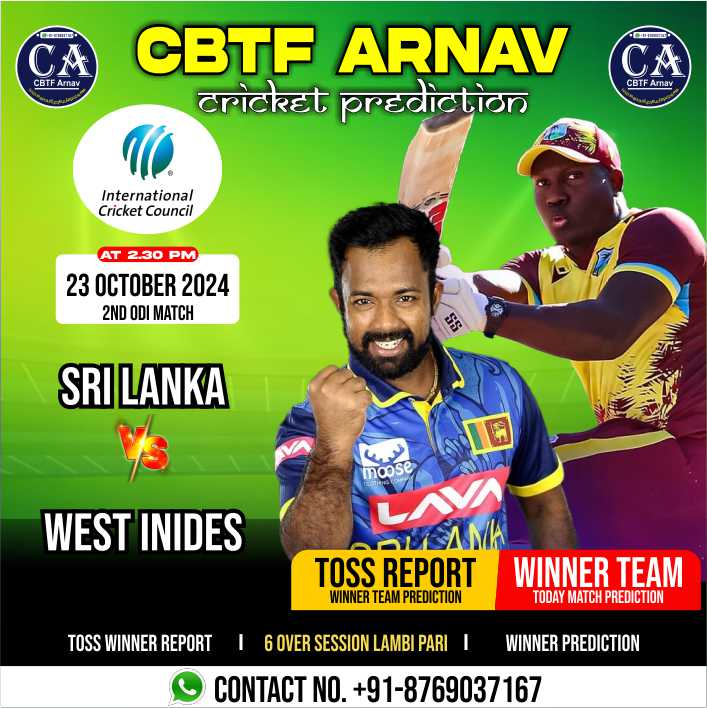West Indies vs Sri Lanka 2nd ODI Match Today Match Prediction