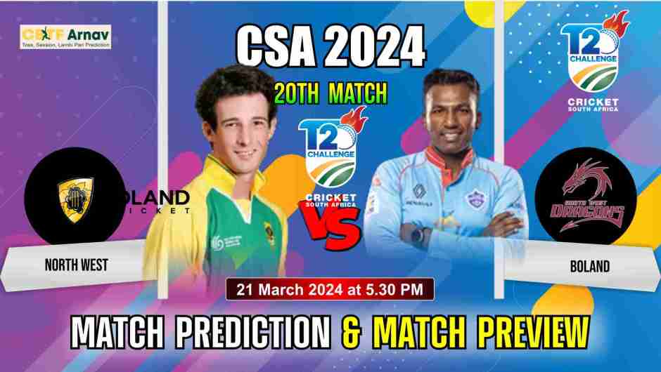 Cricket match prediction between North West and Boland for CSA 2024