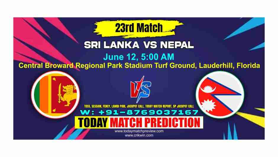 NEP vs SL T20 World Cup 23 Match Today Match Prediction