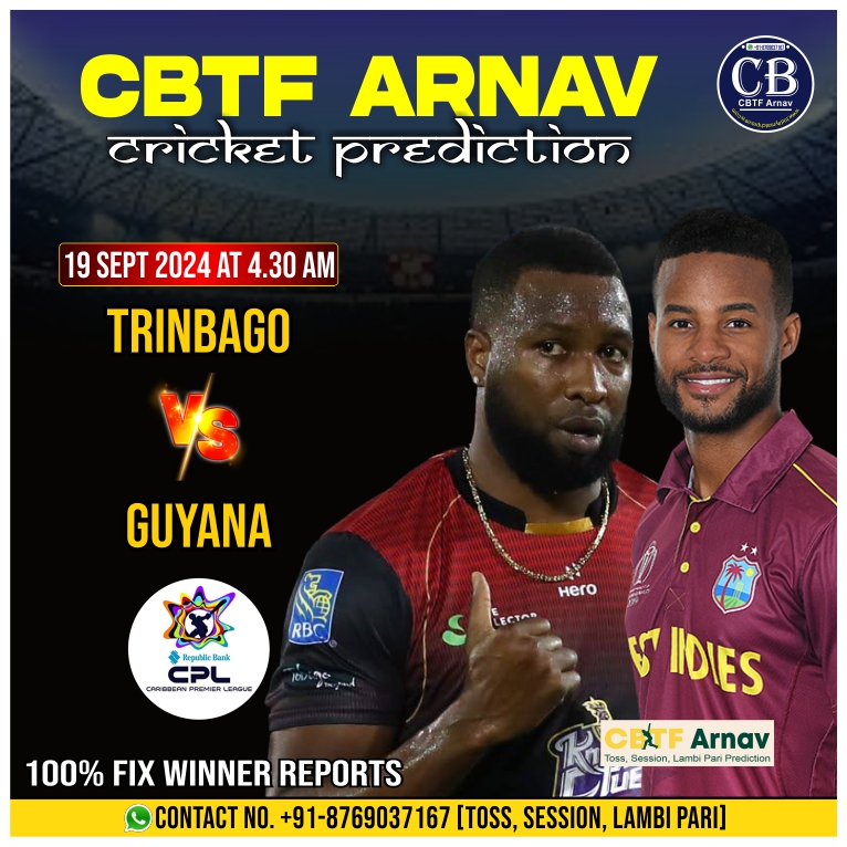 Guyana Amazon Warriors vs Trinbago Knight Riders CPL T20 19th Match
